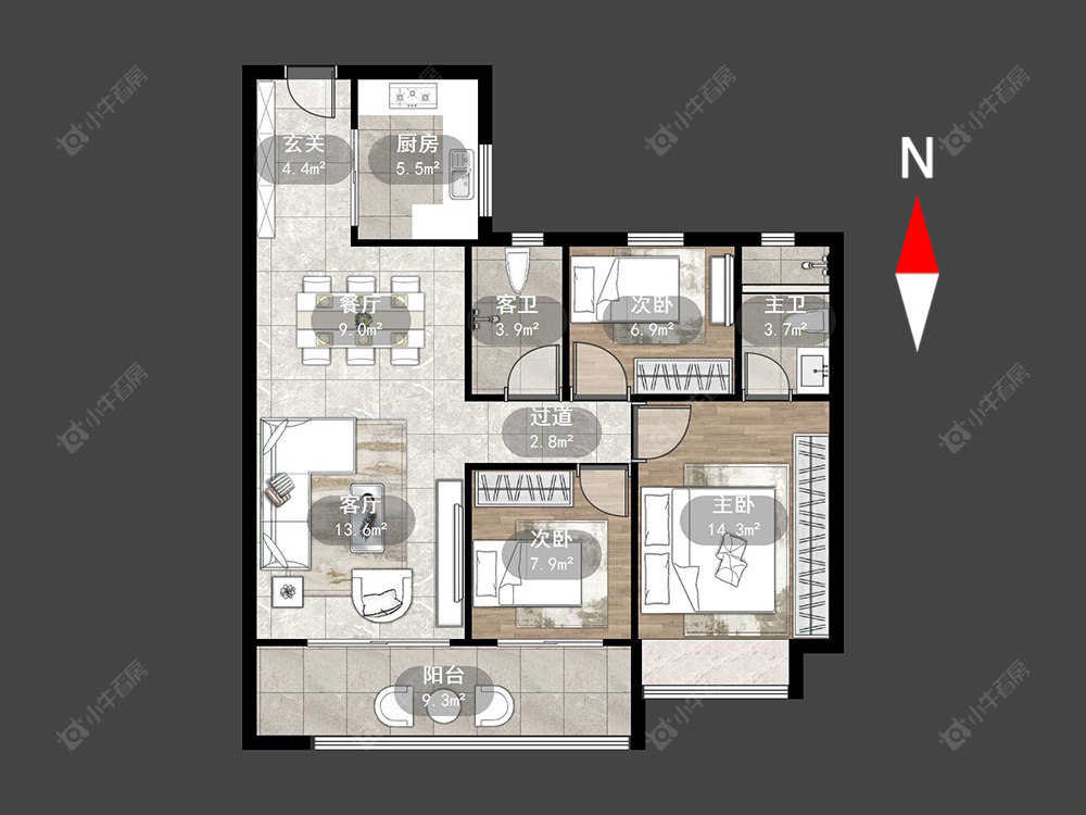 碧桂园都市森林房源户型图 常州碧桂园都市森林在售二手房源户型图_小牛看房