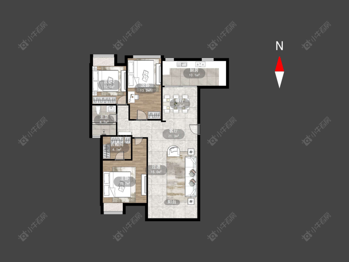 世茂香槟湖二期房源户型图 常州世茂香槟湖二期在售二手房源户型图_小牛看房