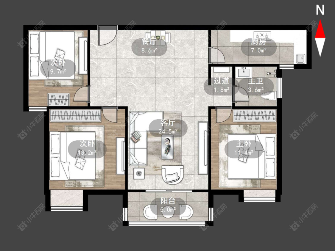 常州中意宝第在售二手房源户型图_小牛看房