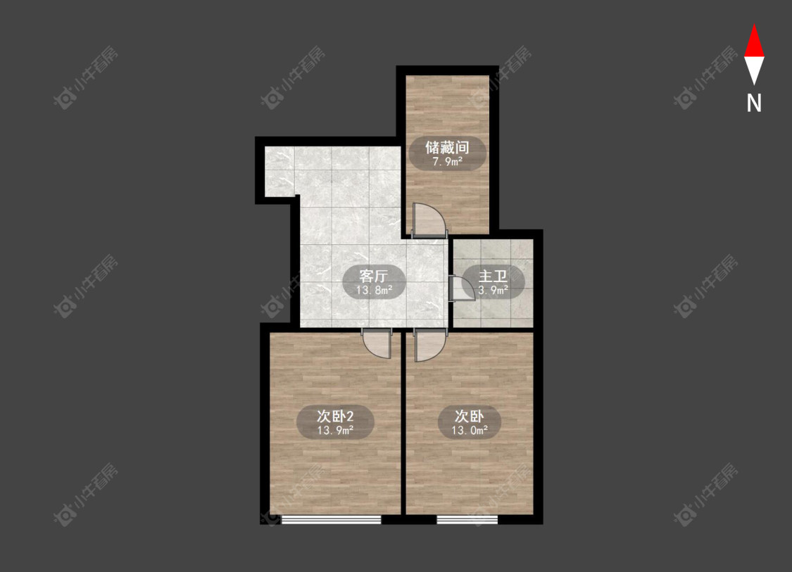 常州桃园公寓在售二手房房源户型图_小牛看房