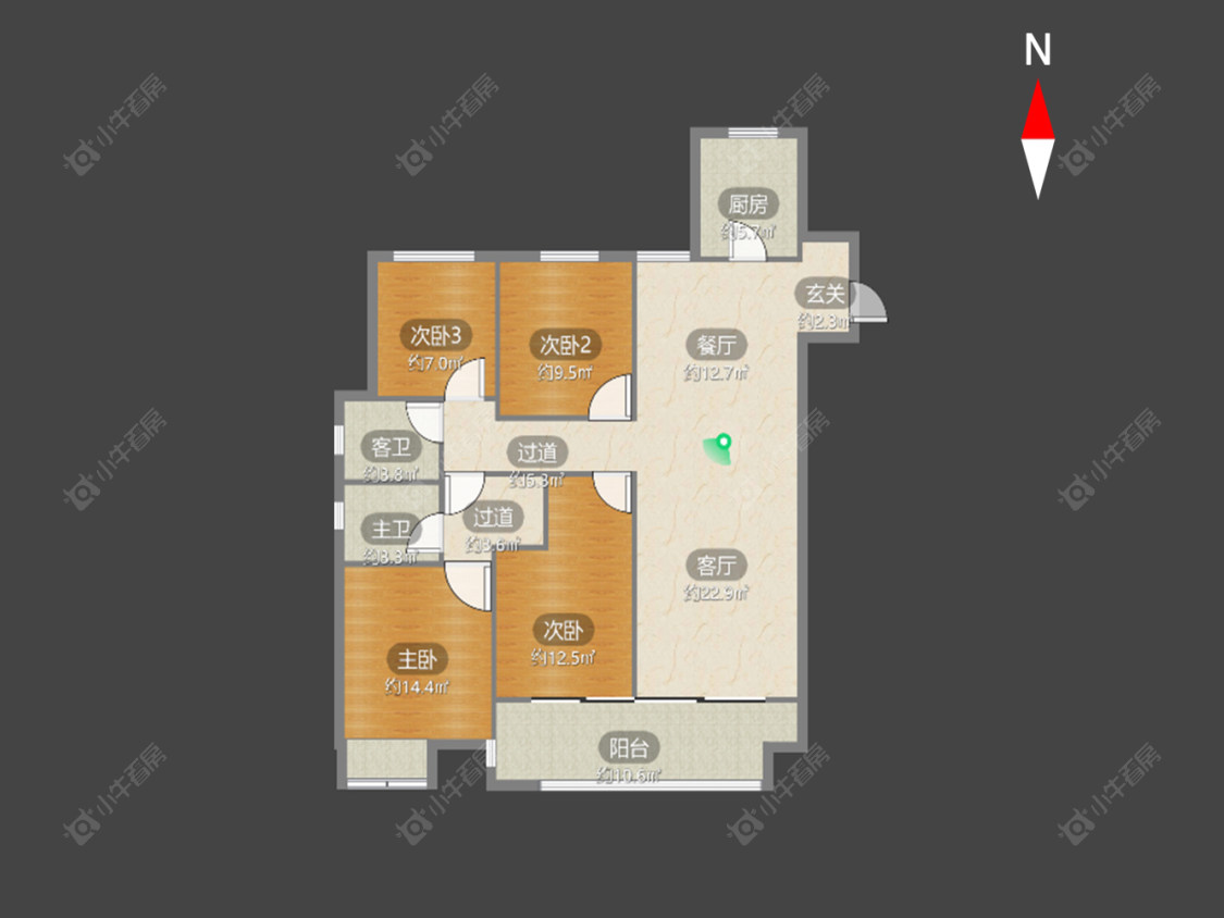 常州中梁金坛壹号院在售二手房源户型图_小牛看房