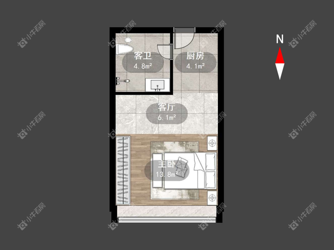 常州新城国际公寓在租房源_小牛看房