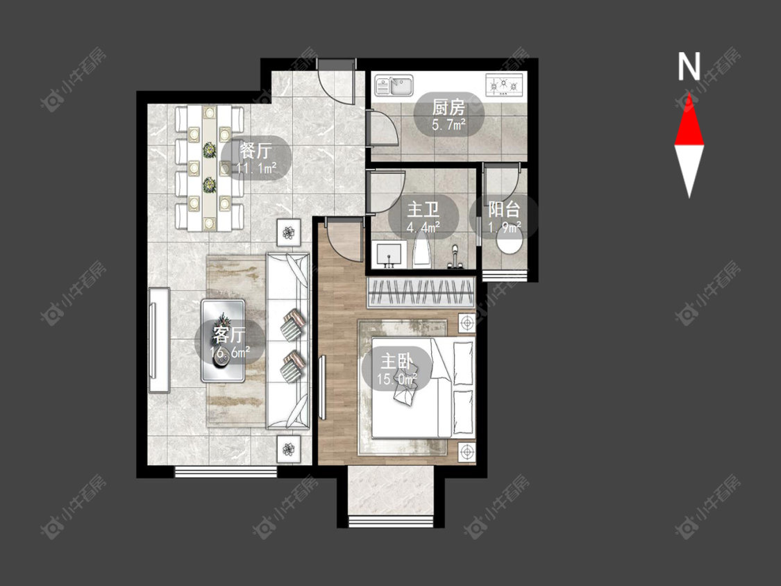 常州府翰苑东区在租房源户型图_小牛看房