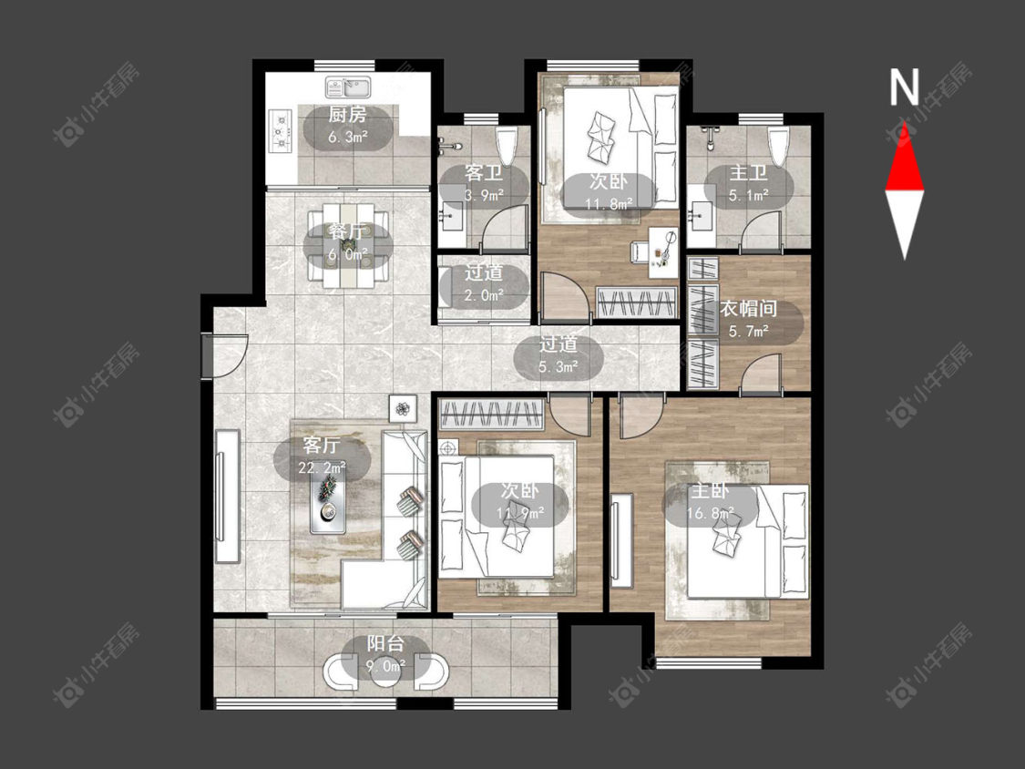 新城香溢澜桥二期房源户型图 常州新城香溢澜桥二期在售二手房源户型图_小牛看房