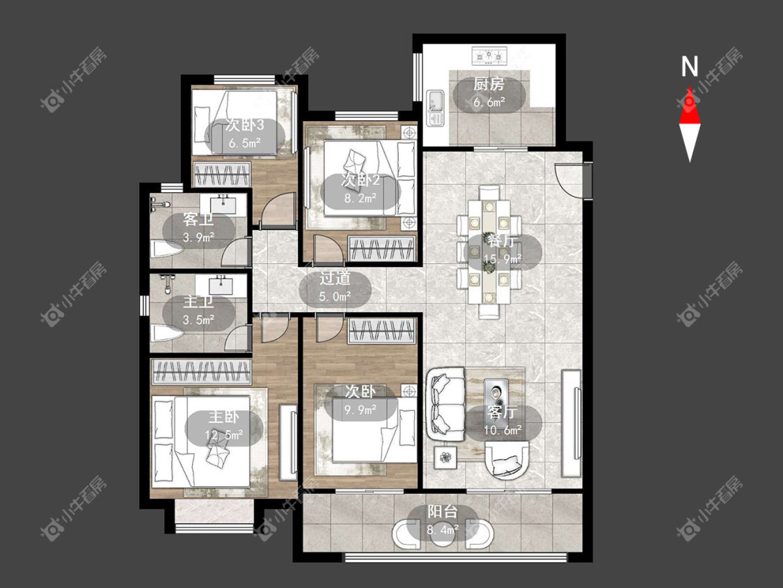 常州华润万象府在租房源户型图_小牛看房