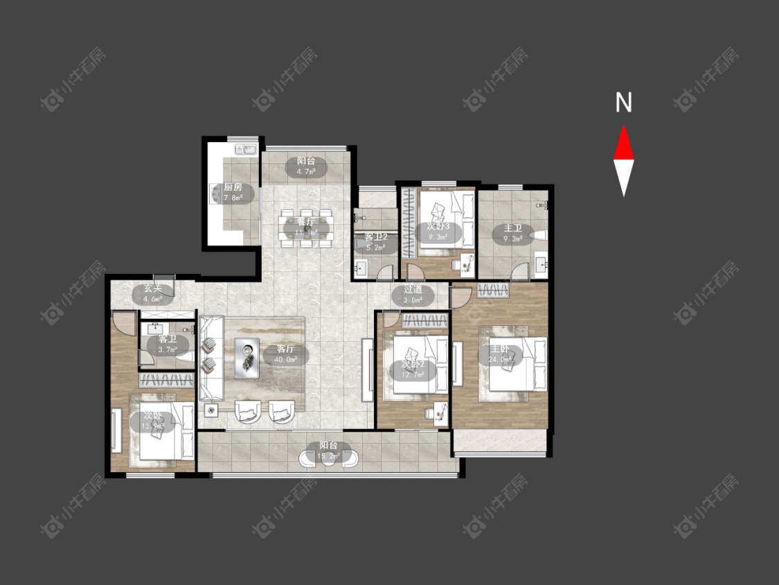 中建招商龙宸壹号房源户型图 常州中建招商龙宸壹号在售二手房源户型图_小牛看房