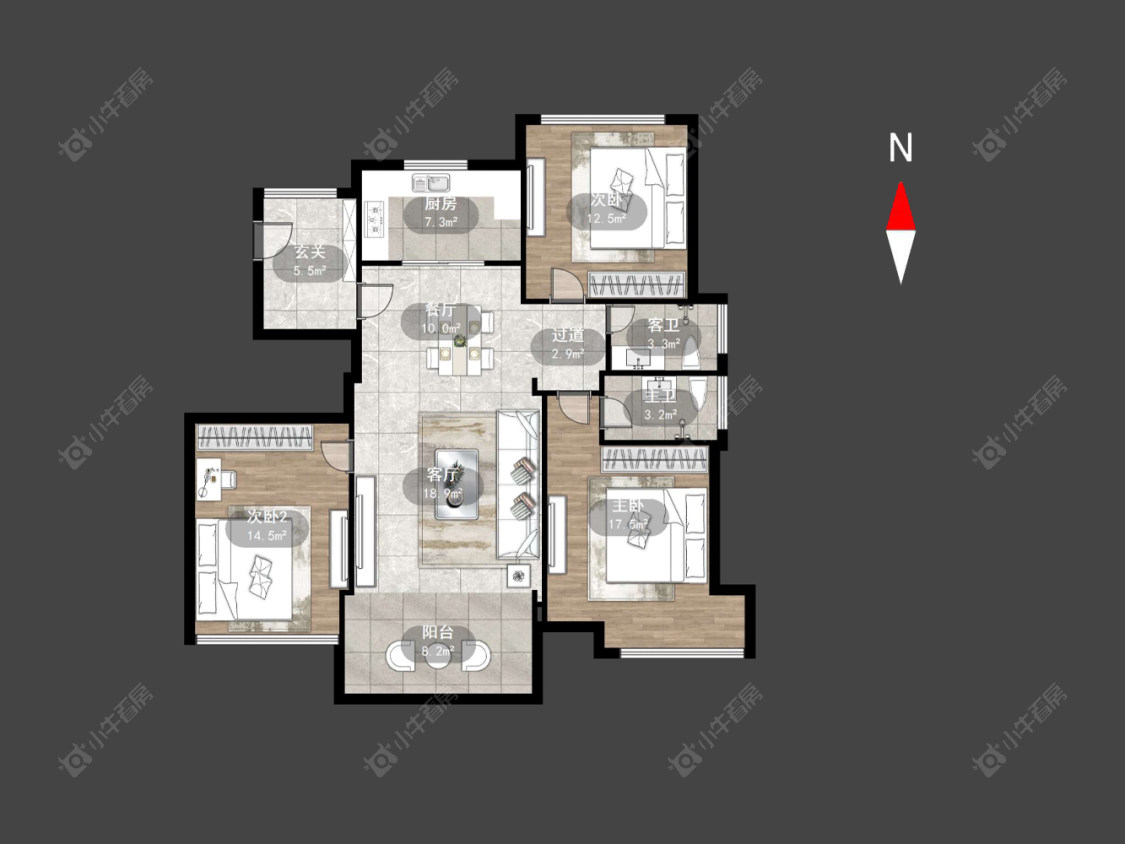 吟枫苑东区房源户型图 常州吟枫苑东区在售二手房源户型图_小牛看房