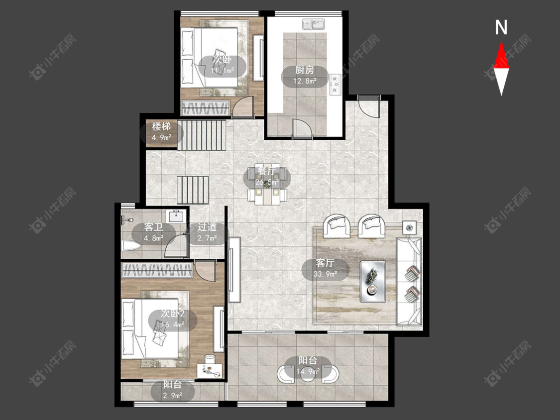 奥阳颐景苑房源户型图 常州奥阳颐景苑在售二手房源户型图_小牛看房