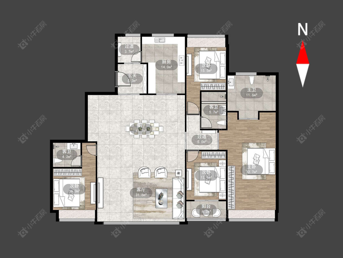 常州嘉宏一江风华在售二手房源户型图_小牛看房