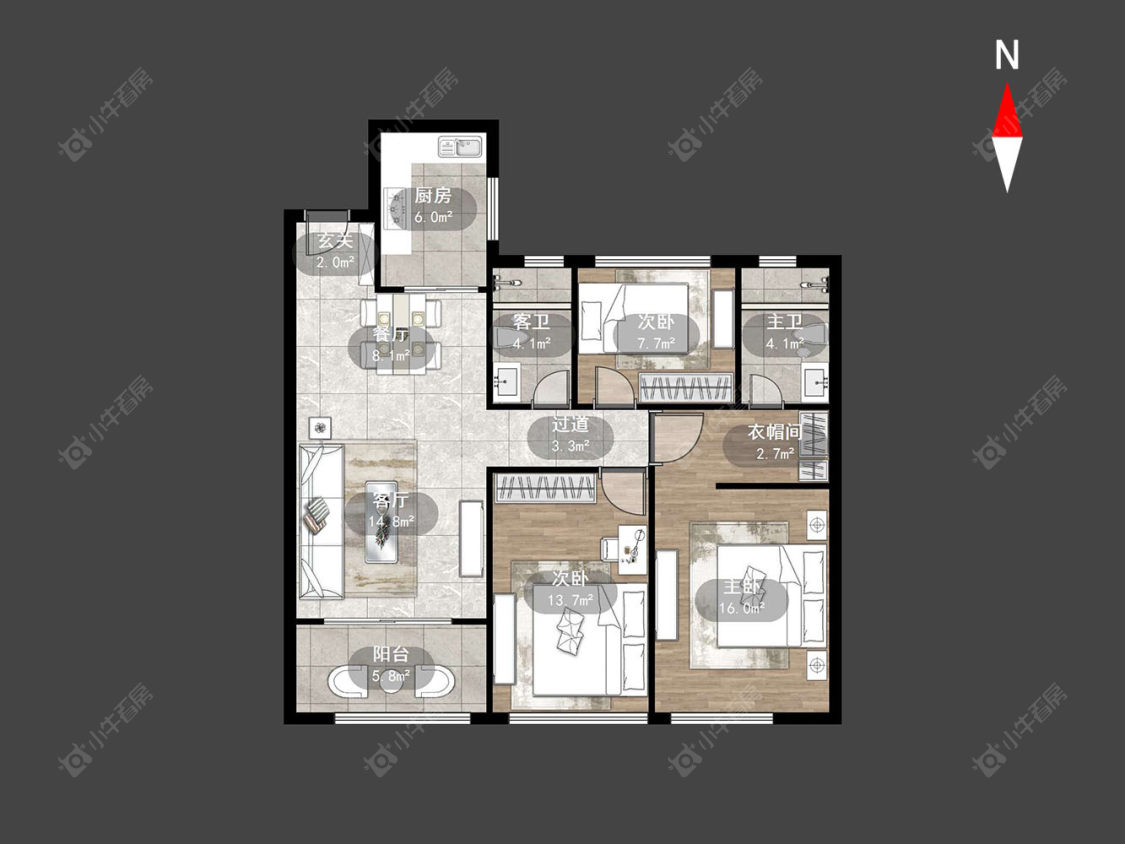 常州景瑞天玺在售二手房源_小牛看房