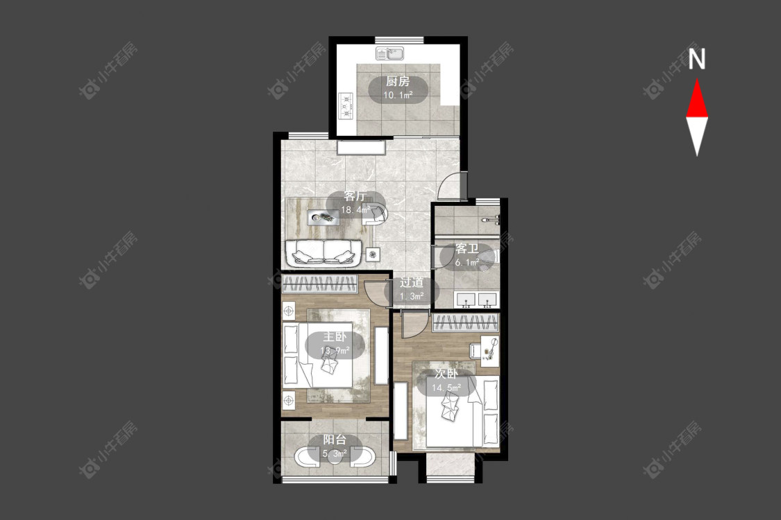 常州中凉新村七期在售二手房源户型图_小牛看房