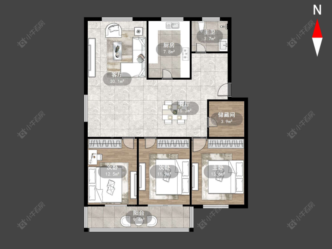 西新桥三村房源户型图 常州西新桥三村在售二手房源户型图_小牛看房