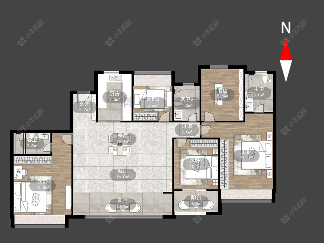 常州桃溪院子在售二手房源户型图_小牛看房