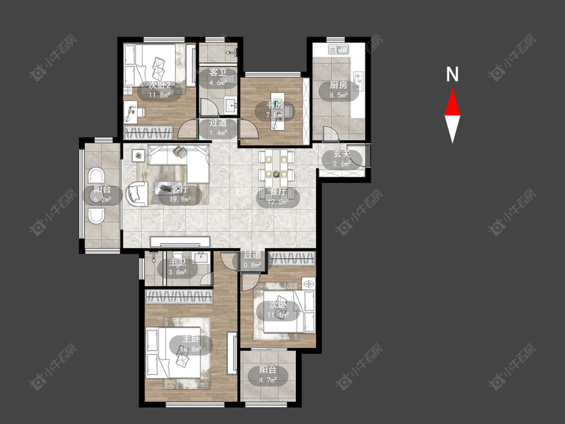 常州绿都万和城五区在售二手房源户型图_小牛看房