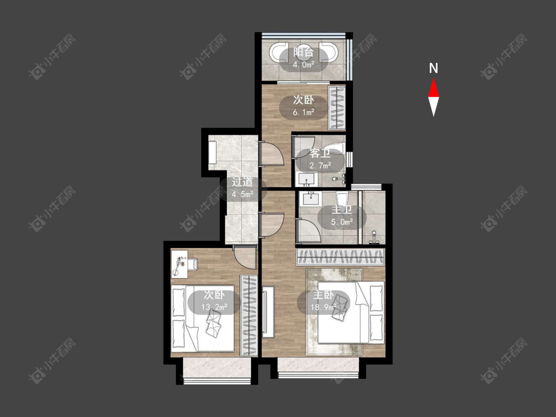 常州栖湖春秋在售二手房源户型图_小牛看房