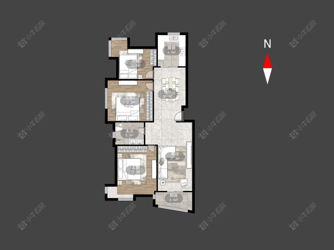 常州都市雅居在售二手房房源户型图_小牛看房