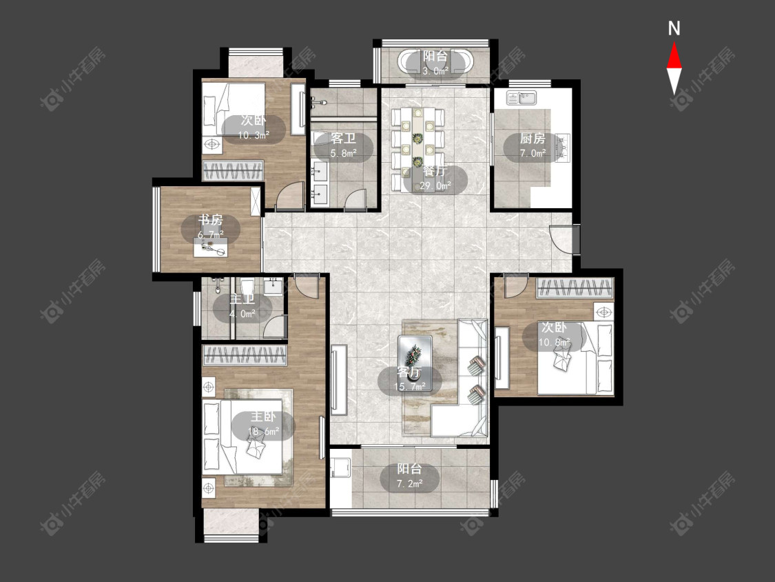 常州碧水华庭在售二手房源户型图_小牛看房