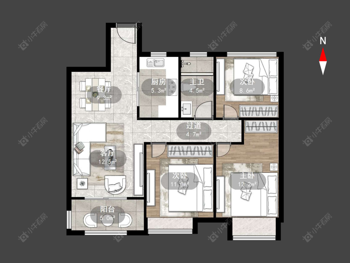 常州万科公园大道一期在售二手房源户型图_小牛看房