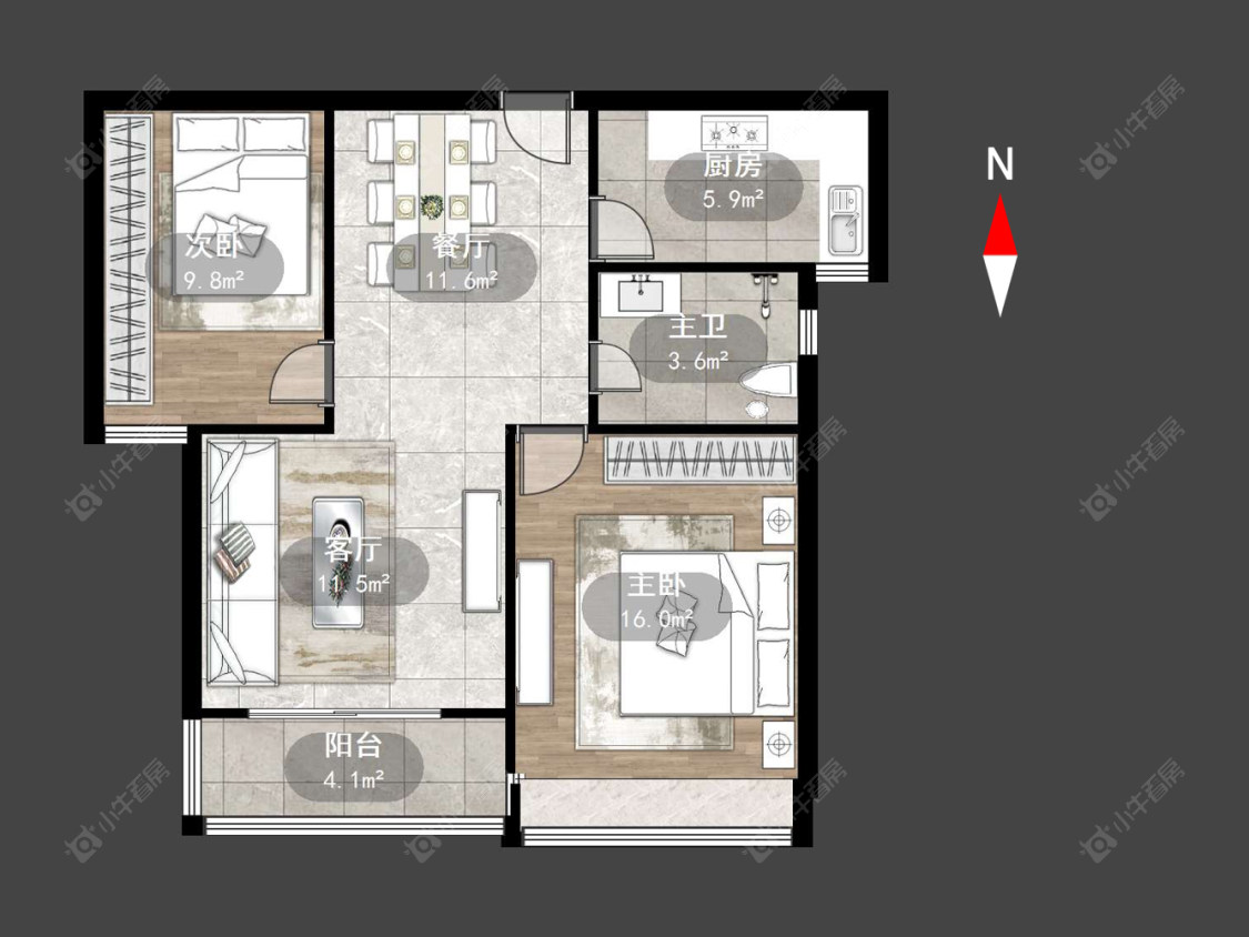 滨江明珠城东区房源户型图 常州滨江明珠城东区在售二手房源户型图_小牛看房