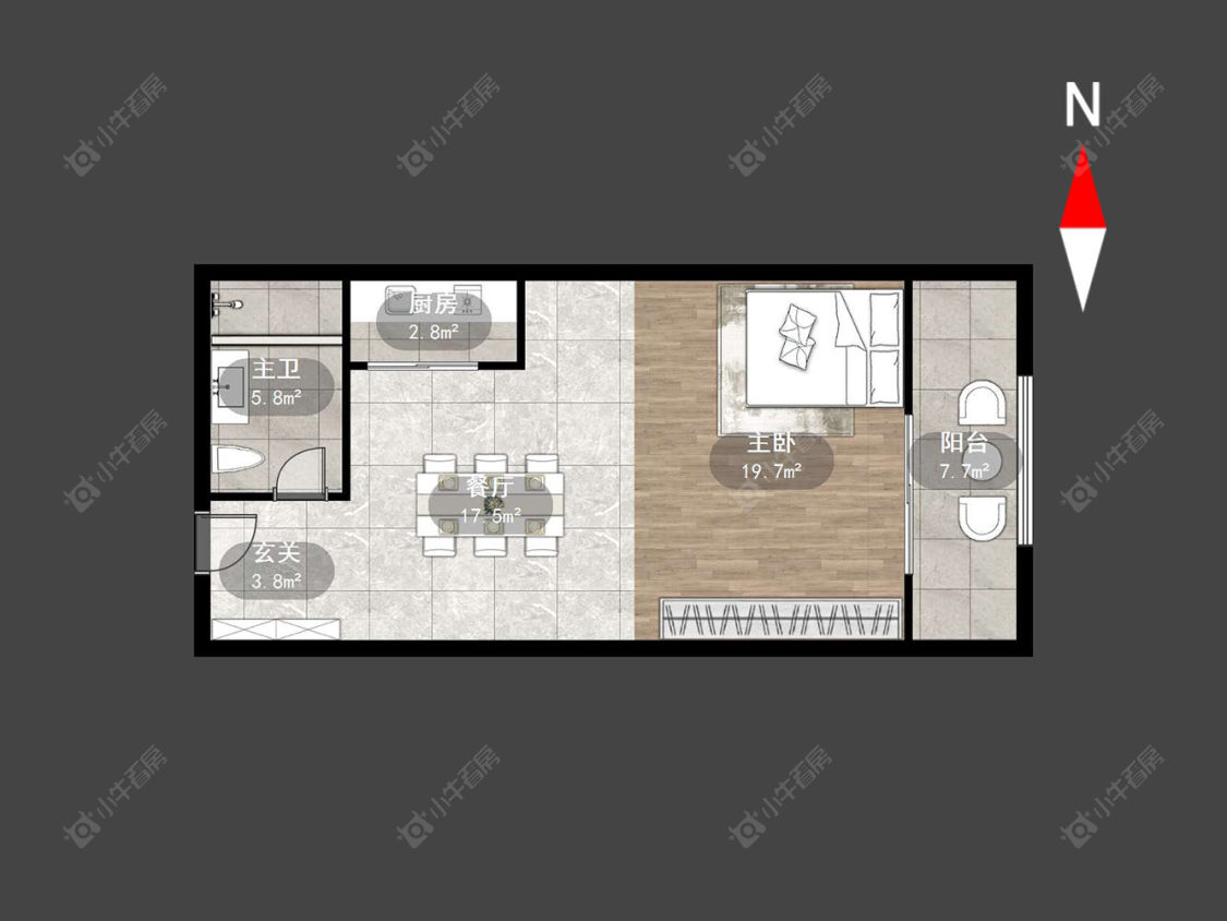 常州恒大翡翠华庭在售二手房源户型图_小牛看房