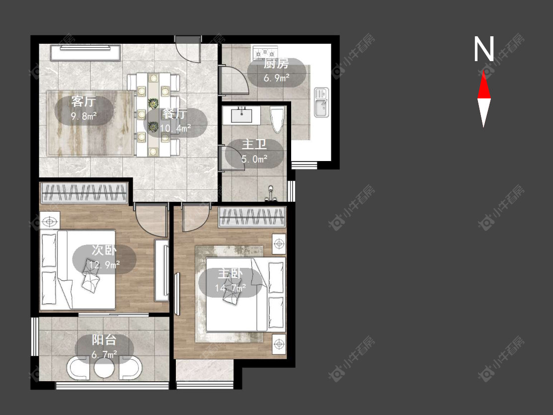 常州景泰家园在售二手房源户型图_小牛看房