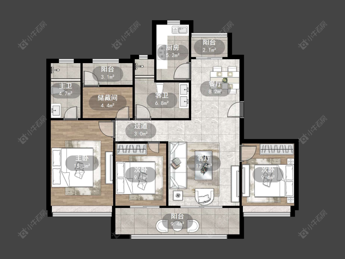 爱家尚城房源户型图 丹阳爱家尚城在售二手房源户型图_小牛看房