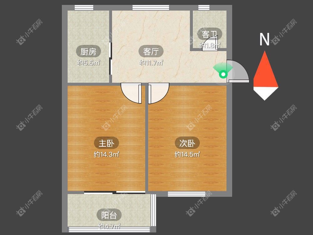 白云新村房源户型图 常州白云新村在租房源户型图_小牛看房