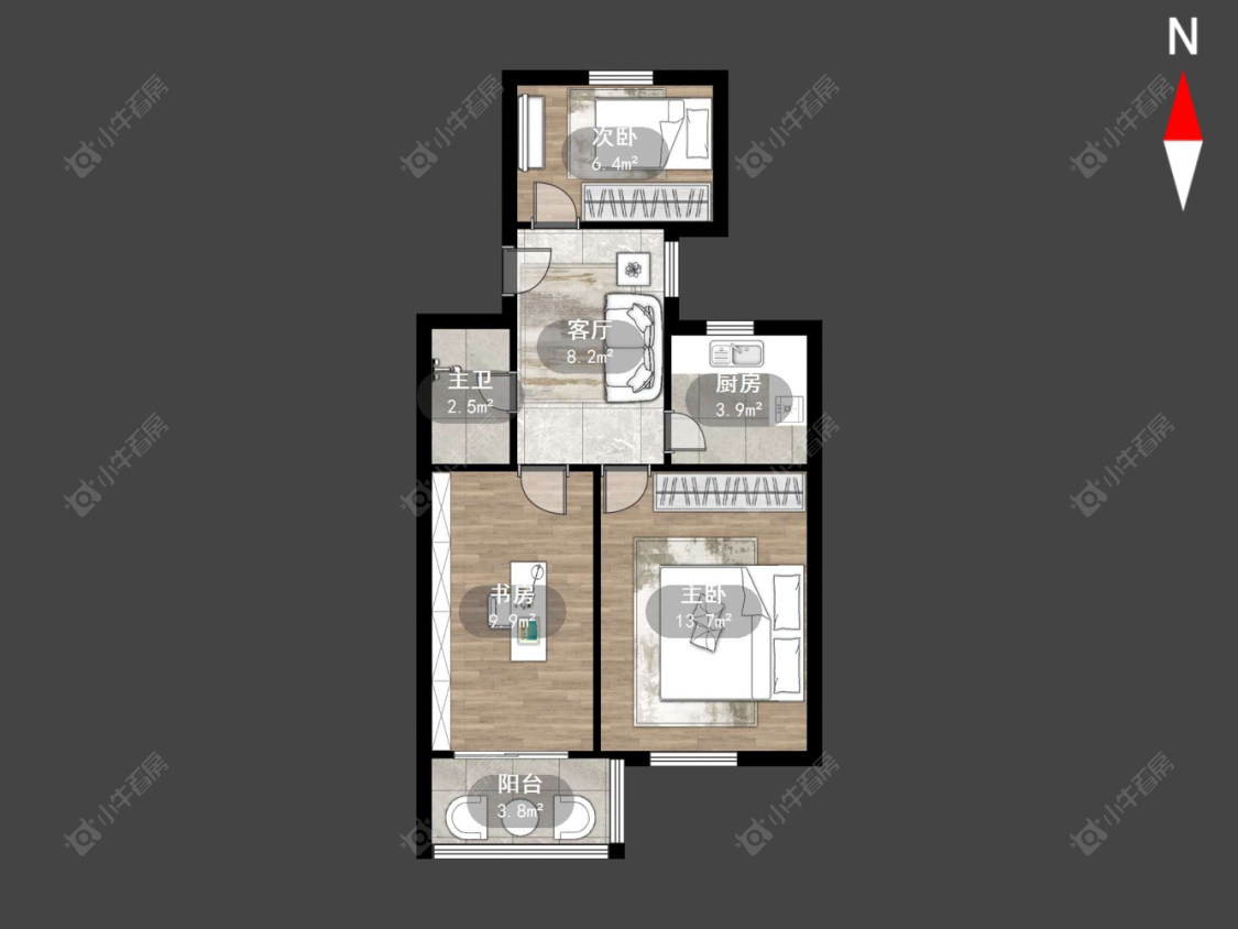 常州硝皮尖在售二手房源户型图_小牛看房