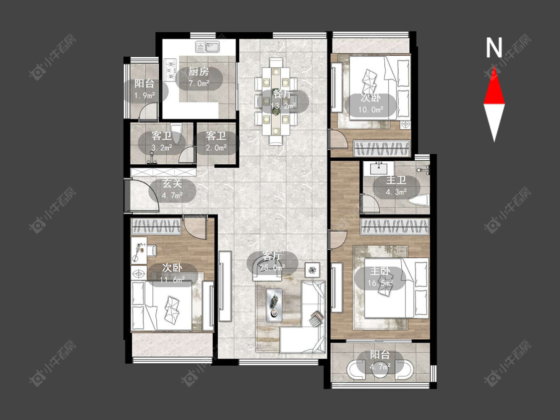 御城房源户型图 常州御城在售二手房源户型图_小牛看房