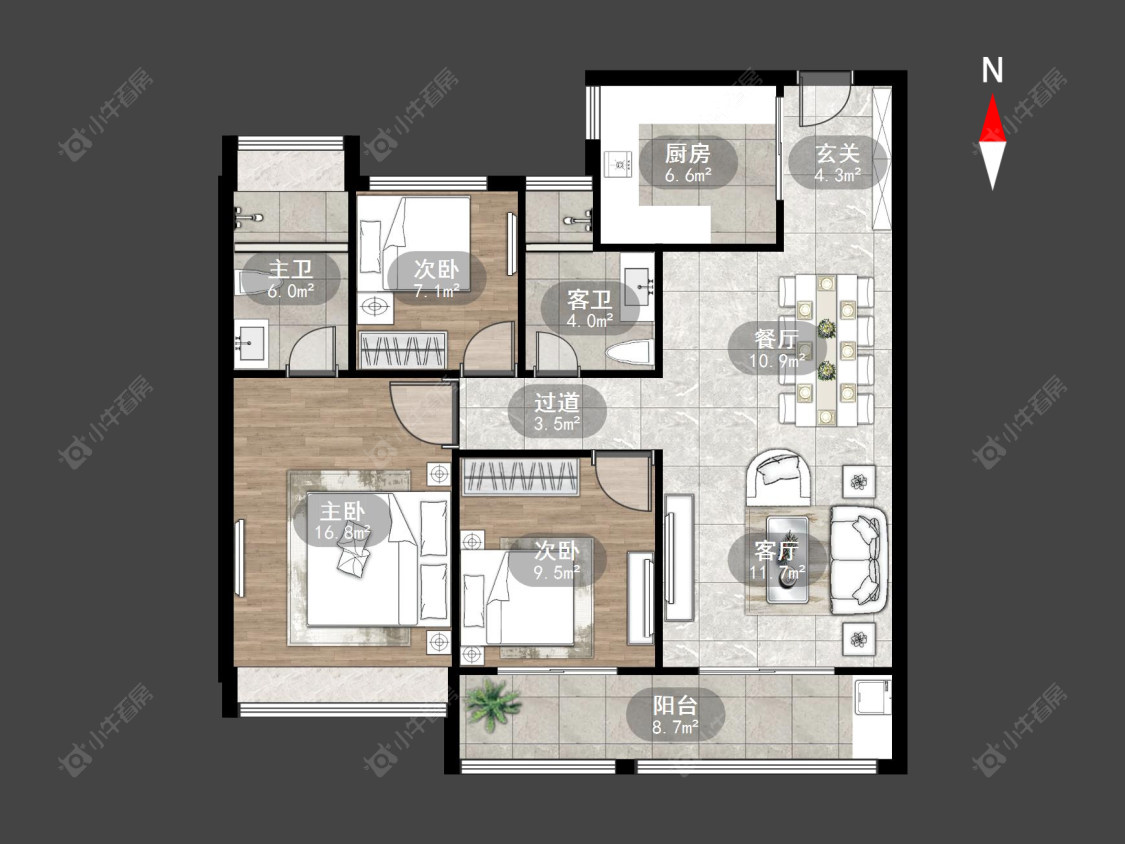 万达光语未来一期房源户型图 常州万达光语未来一期在售二手房源户型图_小牛看房