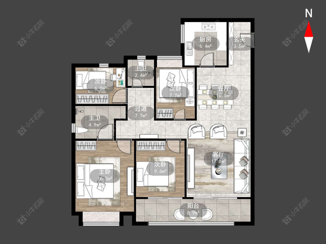雅居乐路劲棠颂房源户型图 常州雅居乐路劲棠颂在售二手房源户型图_小牛看房