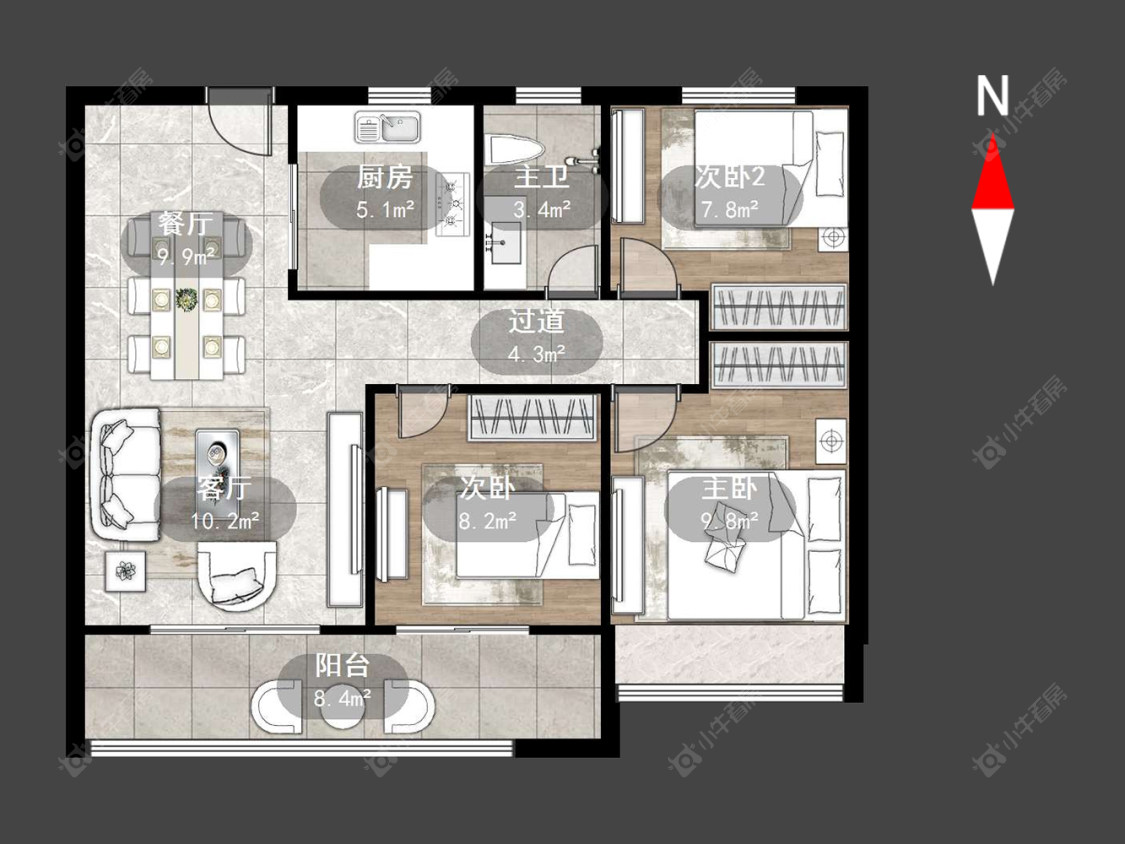 绿地香港名墩道房源户型图 常州绿地香港名墩道在售二手房源户型图_小牛看房