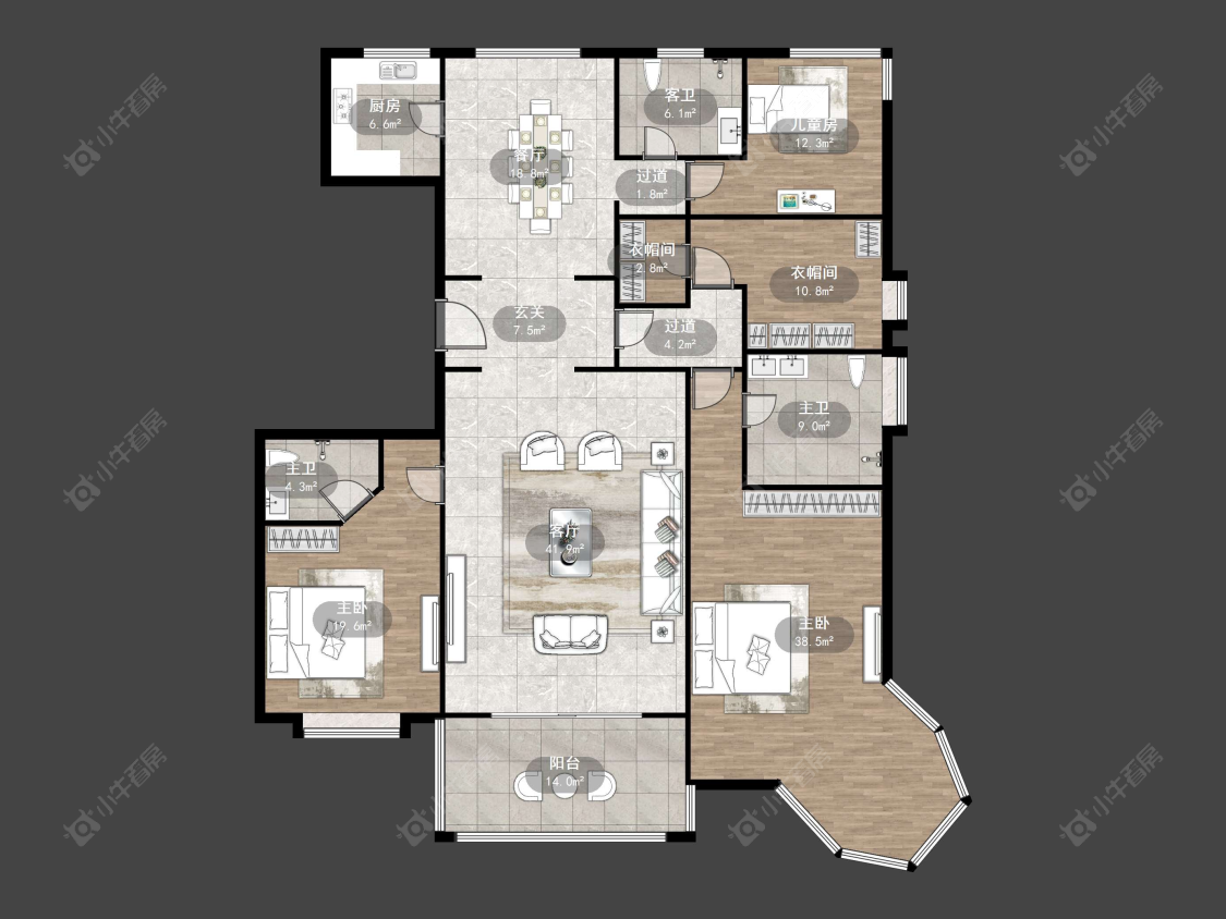 信达香堤国际房源户型图 常州信达香堤国际在售二手房源户型图_小牛看房
