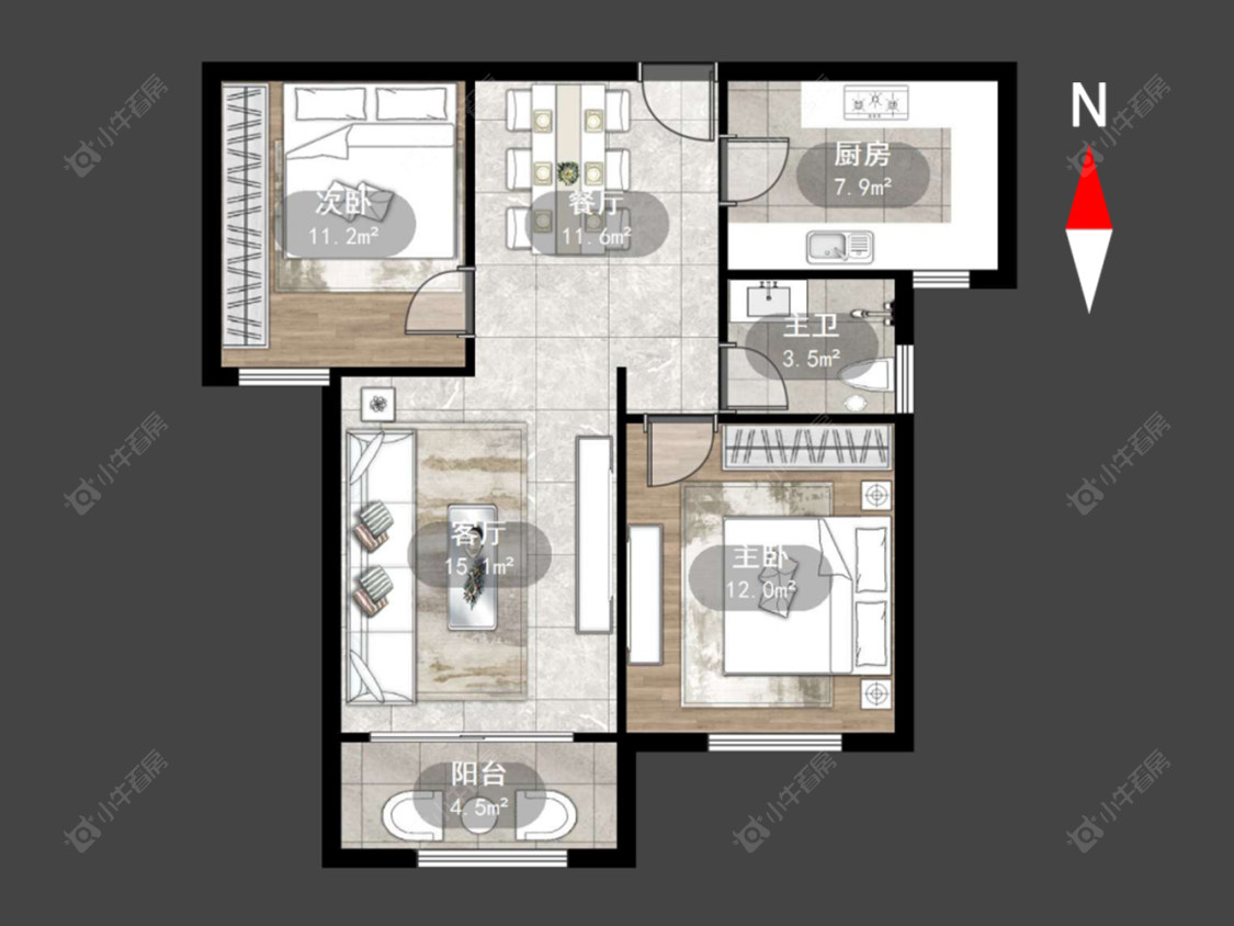 顺园八村北区房源户型图 常州顺园八村北区在售二手房源户型图_小牛看房