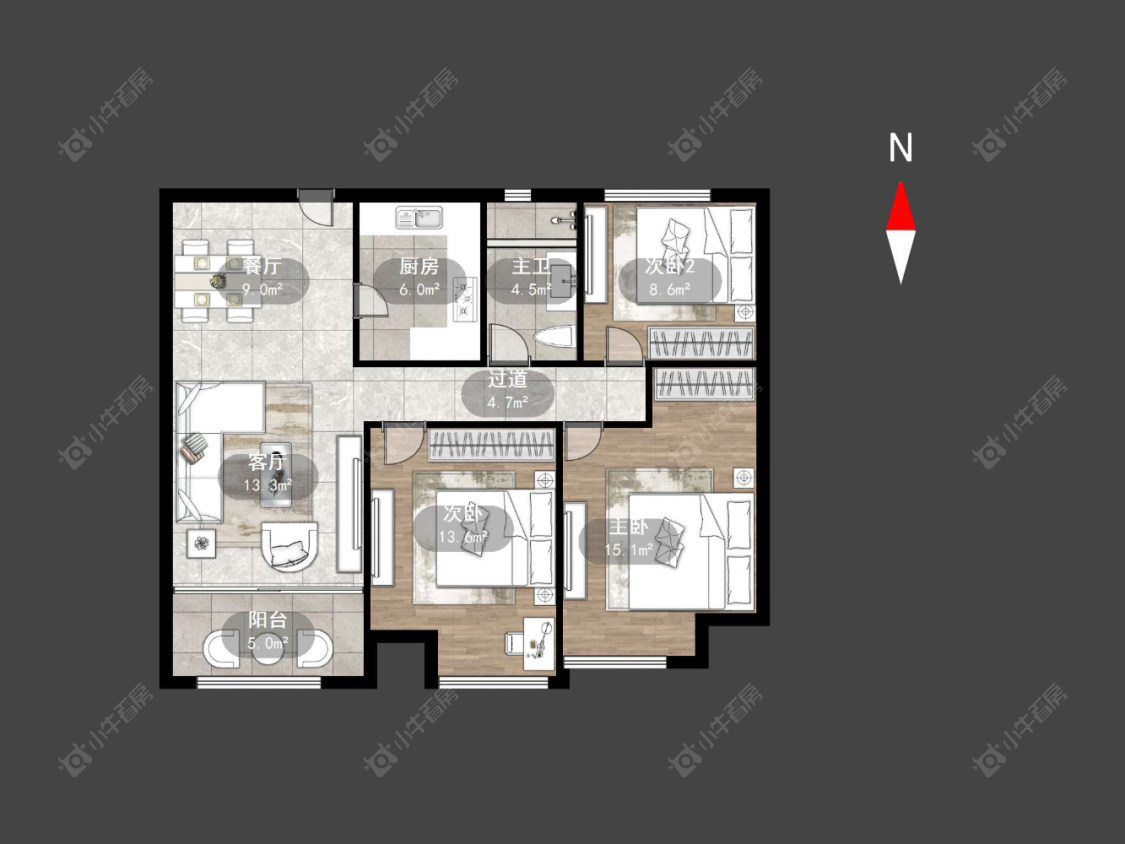 常州九龙仓时代上院在售二手房源户型图_小牛看房