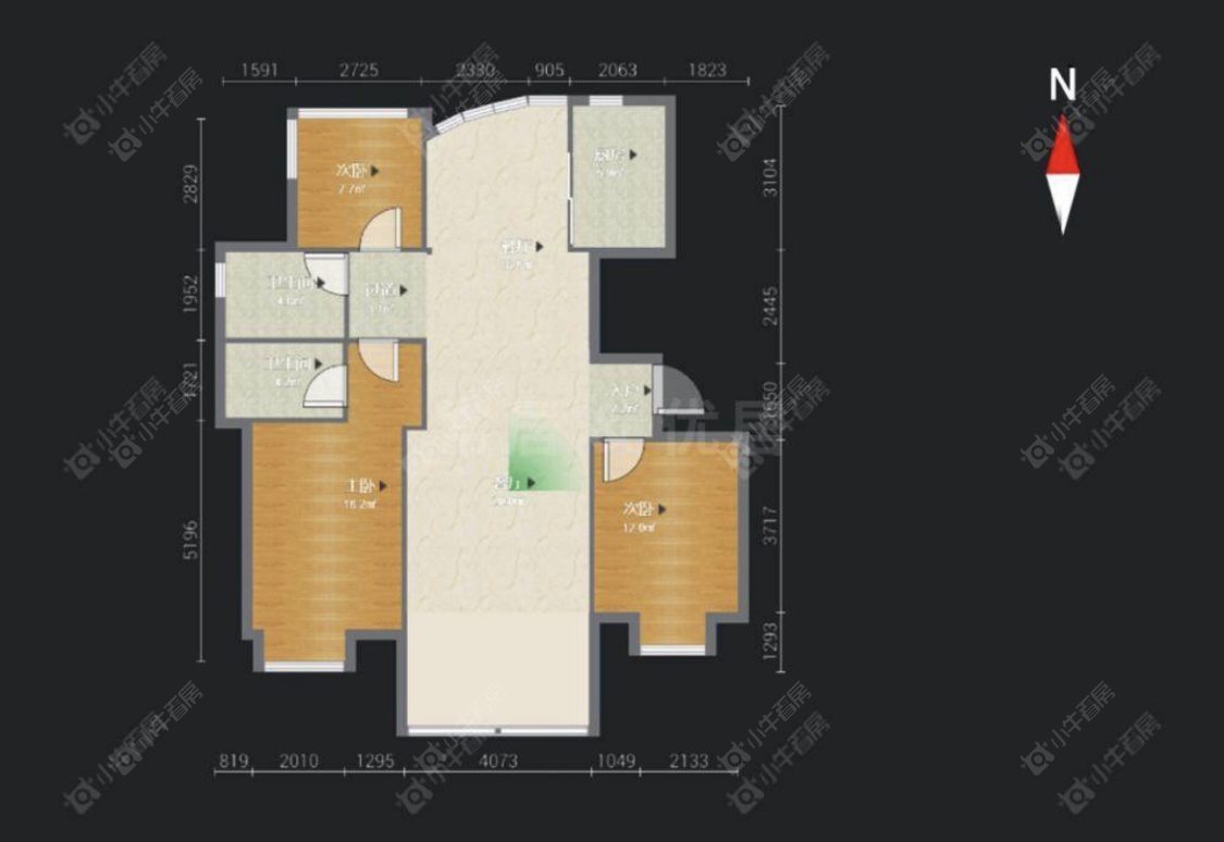 常州天翼御品苑在租房源户型图_小牛看房