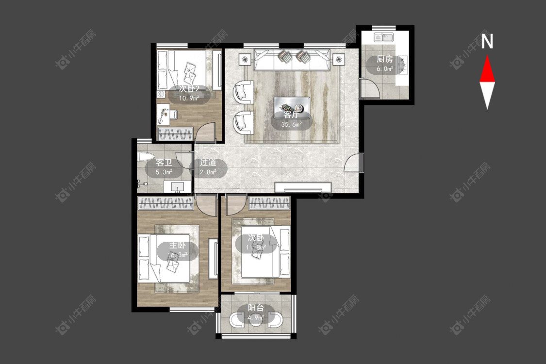 香江壹品房源户型图 常州香江壹品在售二手房源户型图_小牛看房