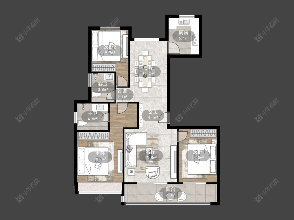 常州牡丹三江公馆在售二手房源_小牛看房