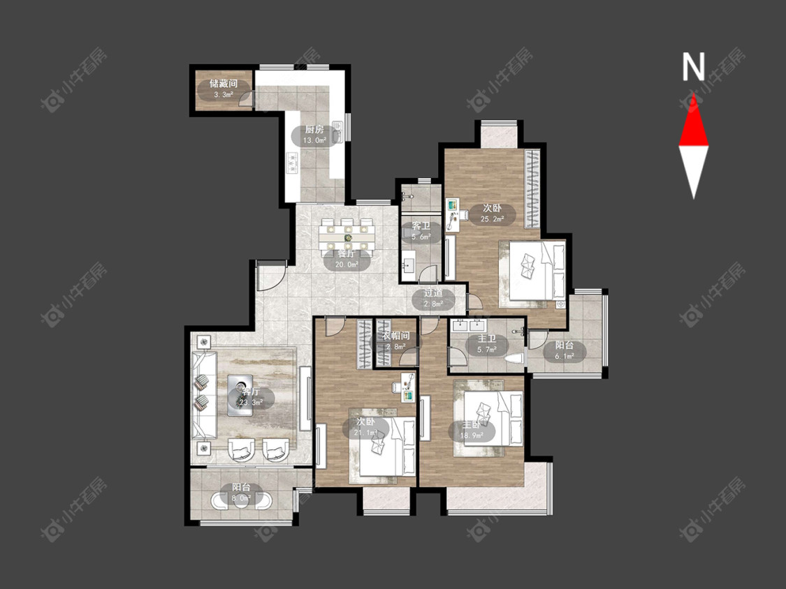 常州彩虹城在售二手房源户型图_小牛看房