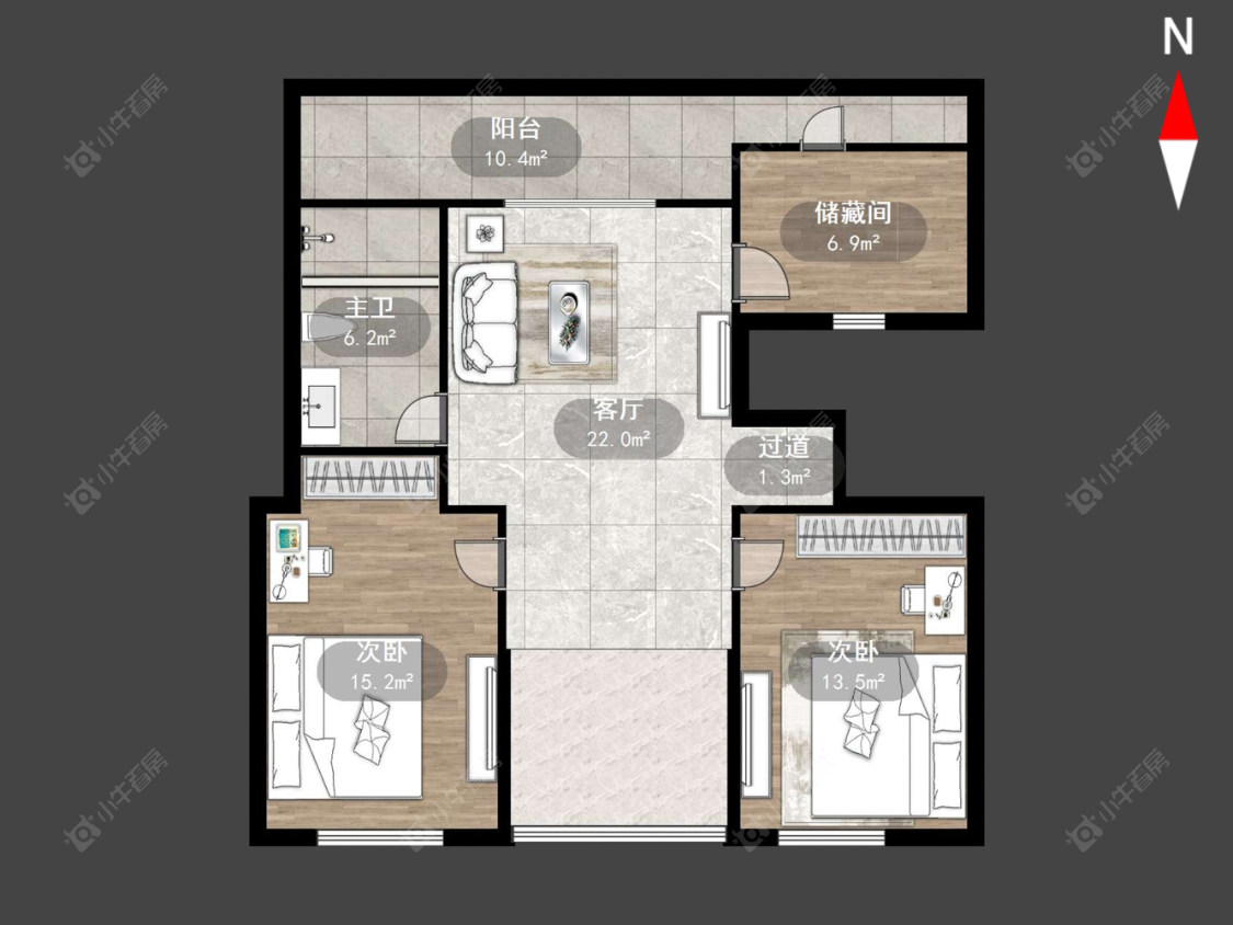 安阳花苑南区房源户型图 常州安阳花苑南区在售二手房源户型图_小牛看房