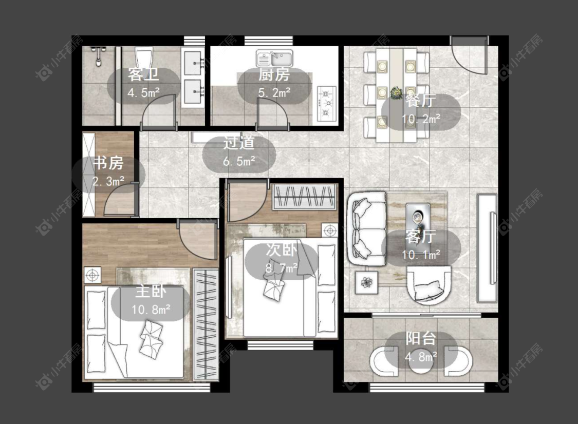 常州百馨西苑四期在售二手房源户型图_小牛看房