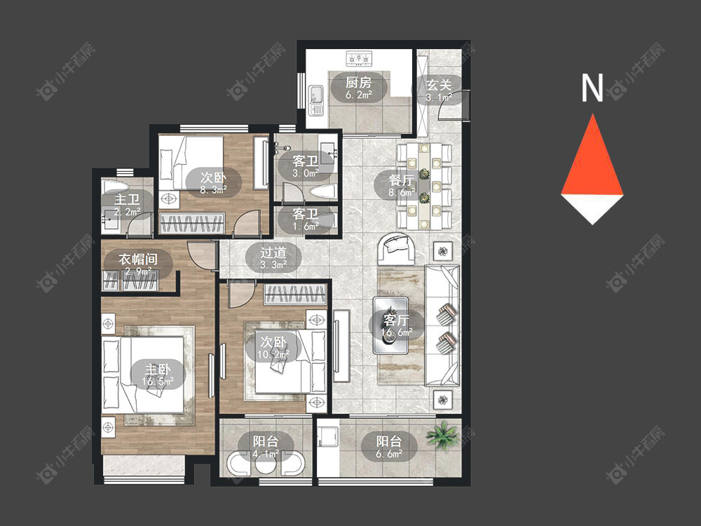 新城锦域房源室内图 常州新城锦域在售二手房源室内图_小牛看房