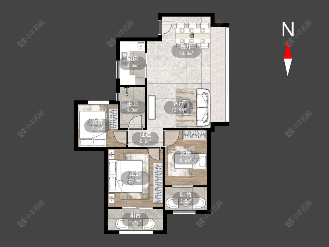 弘阳天下锦房源户型图 常州弘阳天下锦在售二手房源户型图_小牛看房
