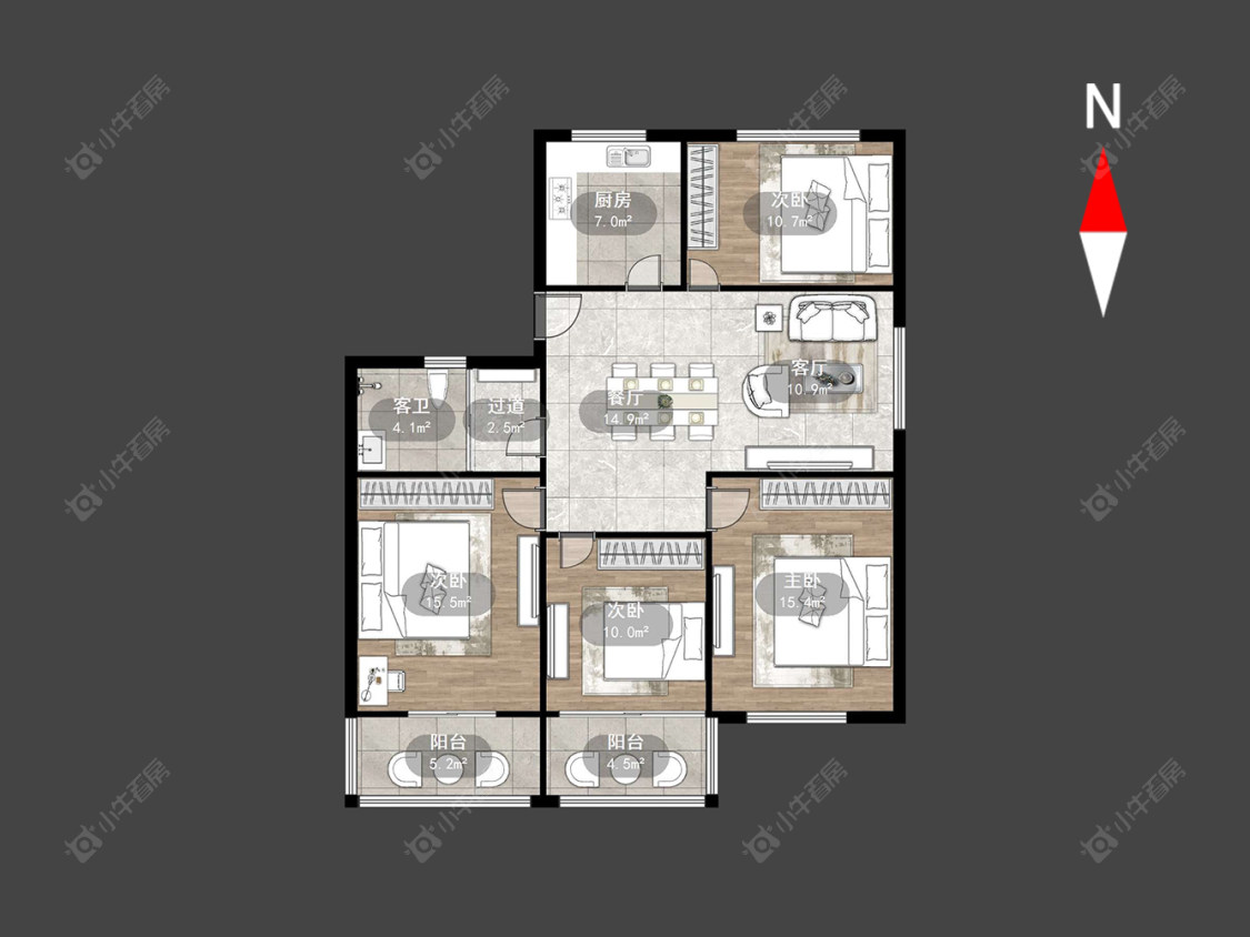 北环新村武进小区房源户型图 常州北环新村武进小区在售二手房源户型图_小牛看房