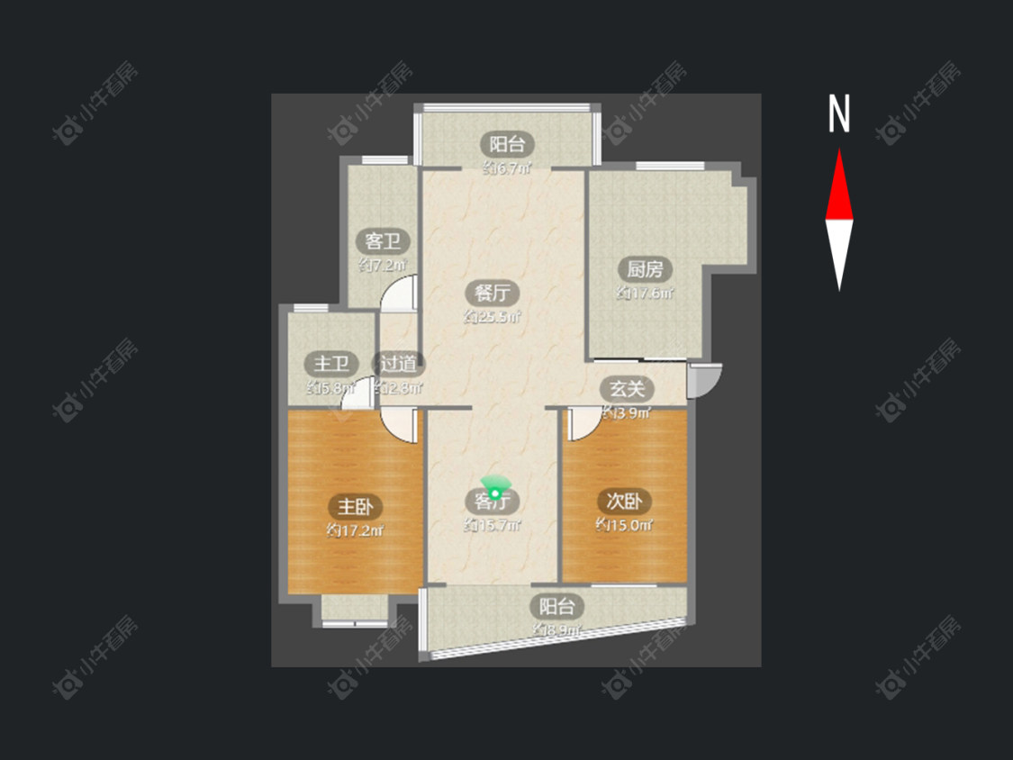 常州景福苑在售二手房源户型图_小牛看房