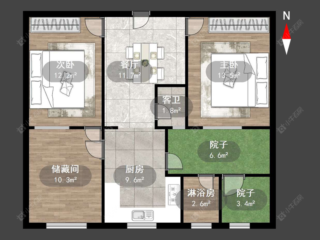 常州工房北区在售二手房源户型图_小牛看房
