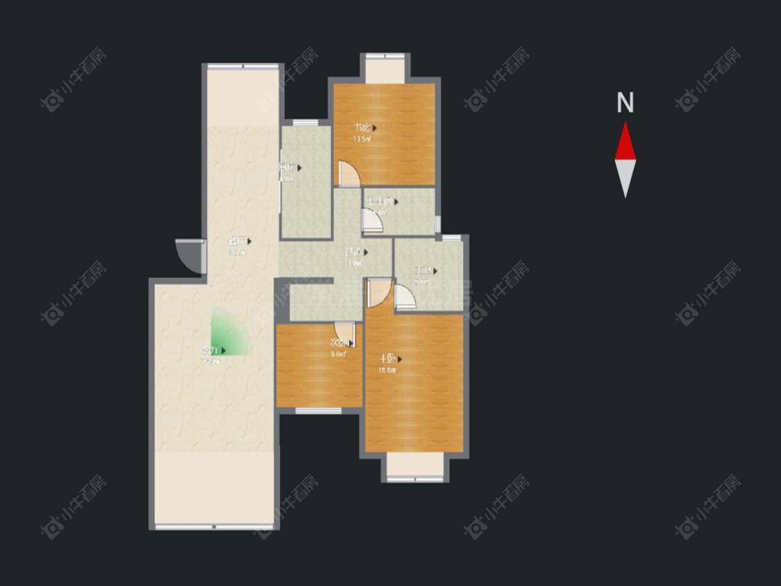 常州大名城南区在售二手房源户型图_小牛看房
