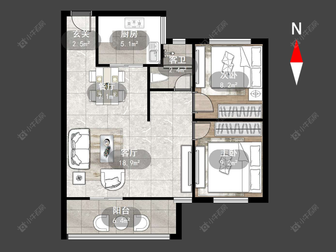 常州山水雅居在售二手房源户型图_小牛看房