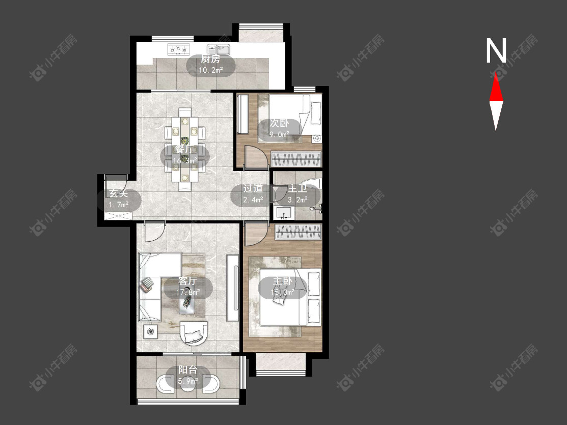 常州人民家园在售二手房源户型图_小牛看房