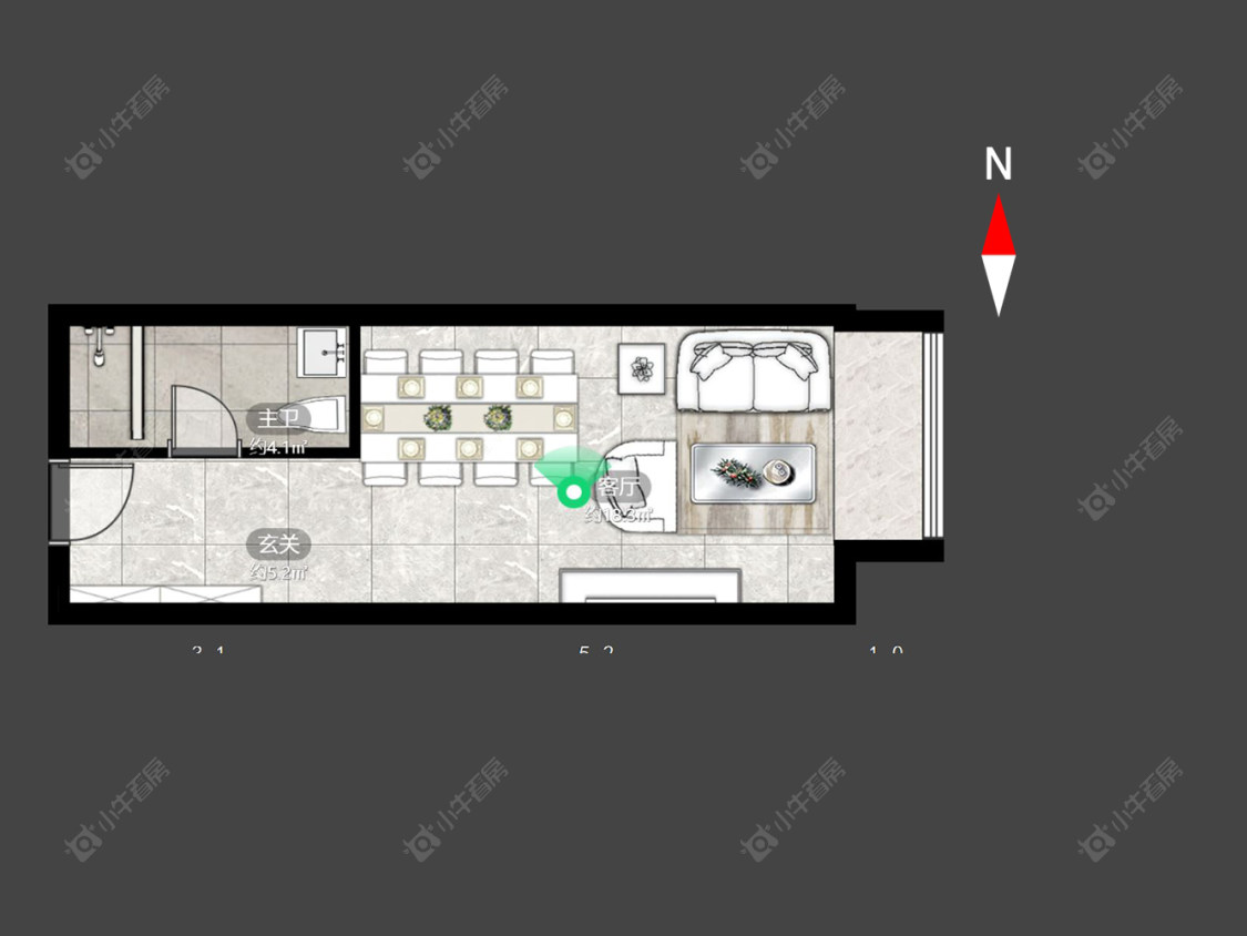 常州牡丹三江公寓在售二手房源室内图_小牛看房